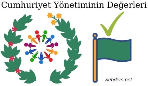 Cumhuriyet yönetiminin değerleri nelerdir