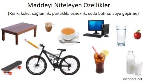 maddeyi niteleyen özellikler nelerdir