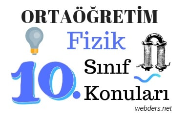 10. sınıf fizik konuları