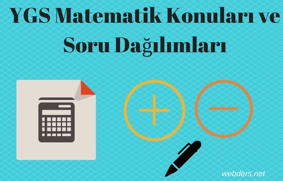 ygs matematik konuları ve dağılımları